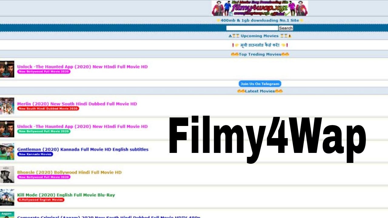 Filmy4Wap 2021- Download Latest HD Bollywood Hollywood Movies