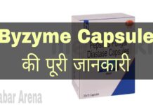 Byzyme Capsule Uses in Hindi - बायजाइम कैप्सूल के फायदे, उपयोग व नुकसान